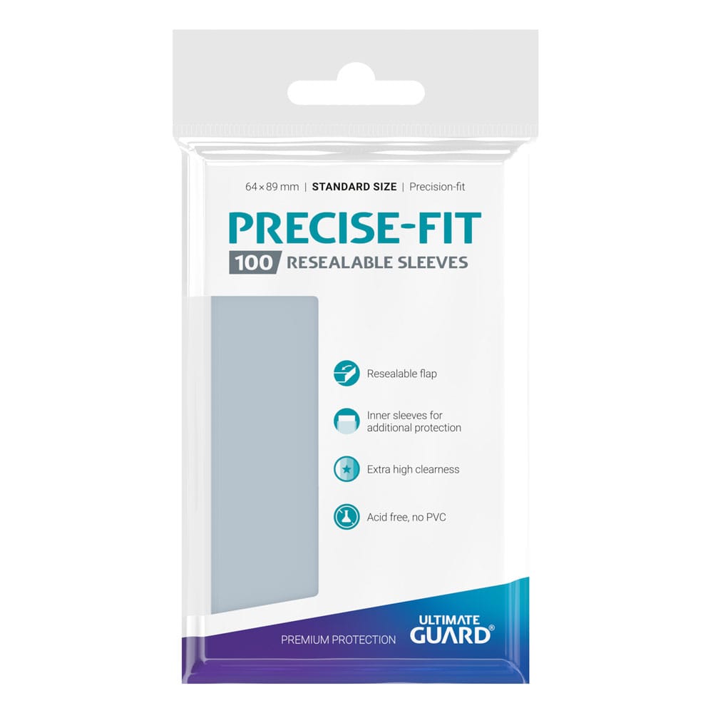 Ultimate Guard Ultimate Guard Precise-Fit Sleeves Standard Size (100) - Resealable