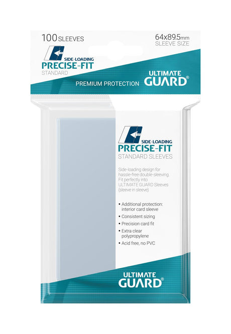 Ultimate Guard Ultimate Guard Precise-Fit Sleeves Standard Size (100) - Side-Loading