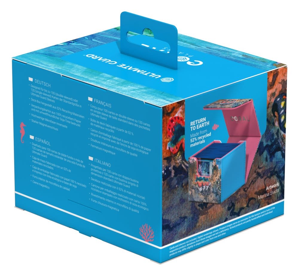 Ultimate Guard Ultimate Guard Sidewinder 100+ Xenoskin "Coral Places" - Seablue Hush