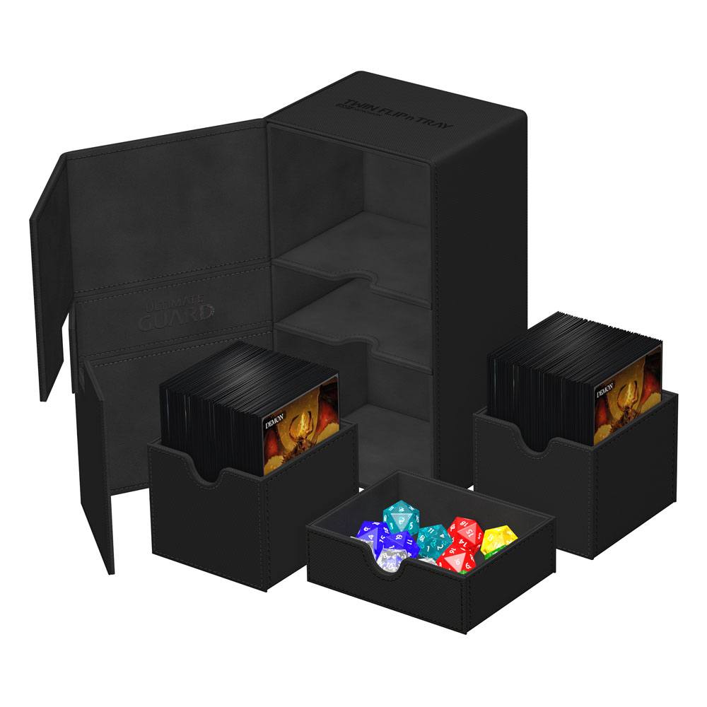 Ultimate Guard Ultimate Guard Twin Flip'n'Tray 200+ Xenoskin - Black