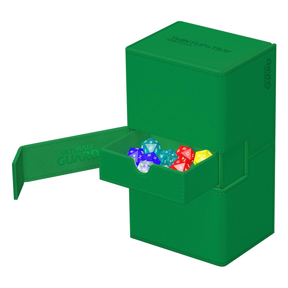 Ultimate Guard Ultimate Guard Twin Flip'n'Tray 200+ Xenoskin - Green