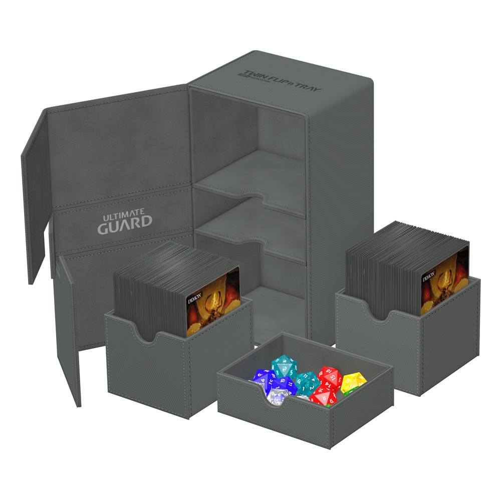 Ultimate Guard Ultimate Guard Twin Flip'n'Tray 200+ Xenoskin - Grey