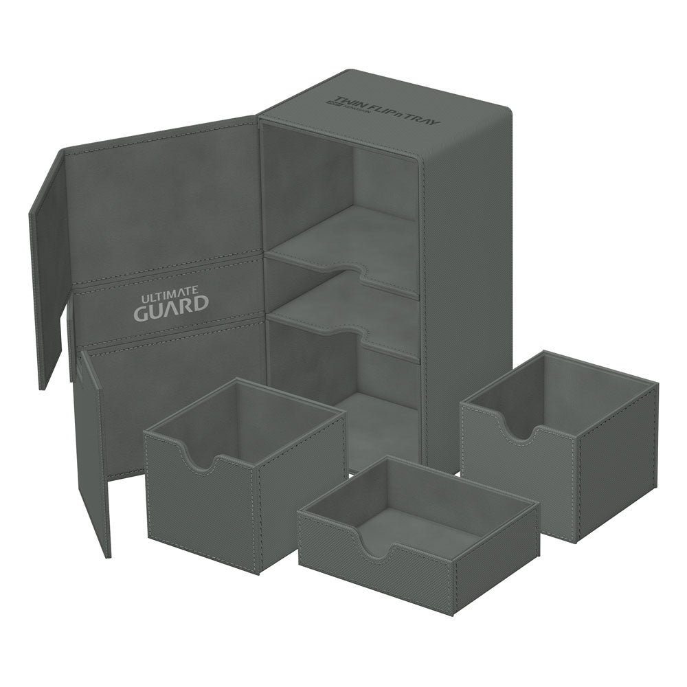 Ultimate Guard Ultimate Guard Twin Flip'n'Tray 200+ Xenoskin - Grey