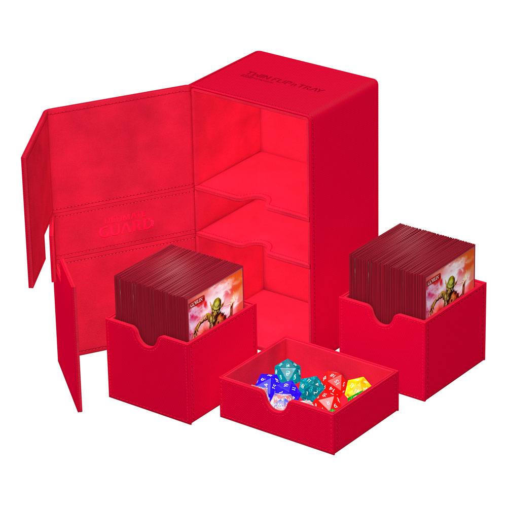 Ultimate Guard Ultimate Guard Twin Flip'n'Tray 200+ Xenoskin - Red