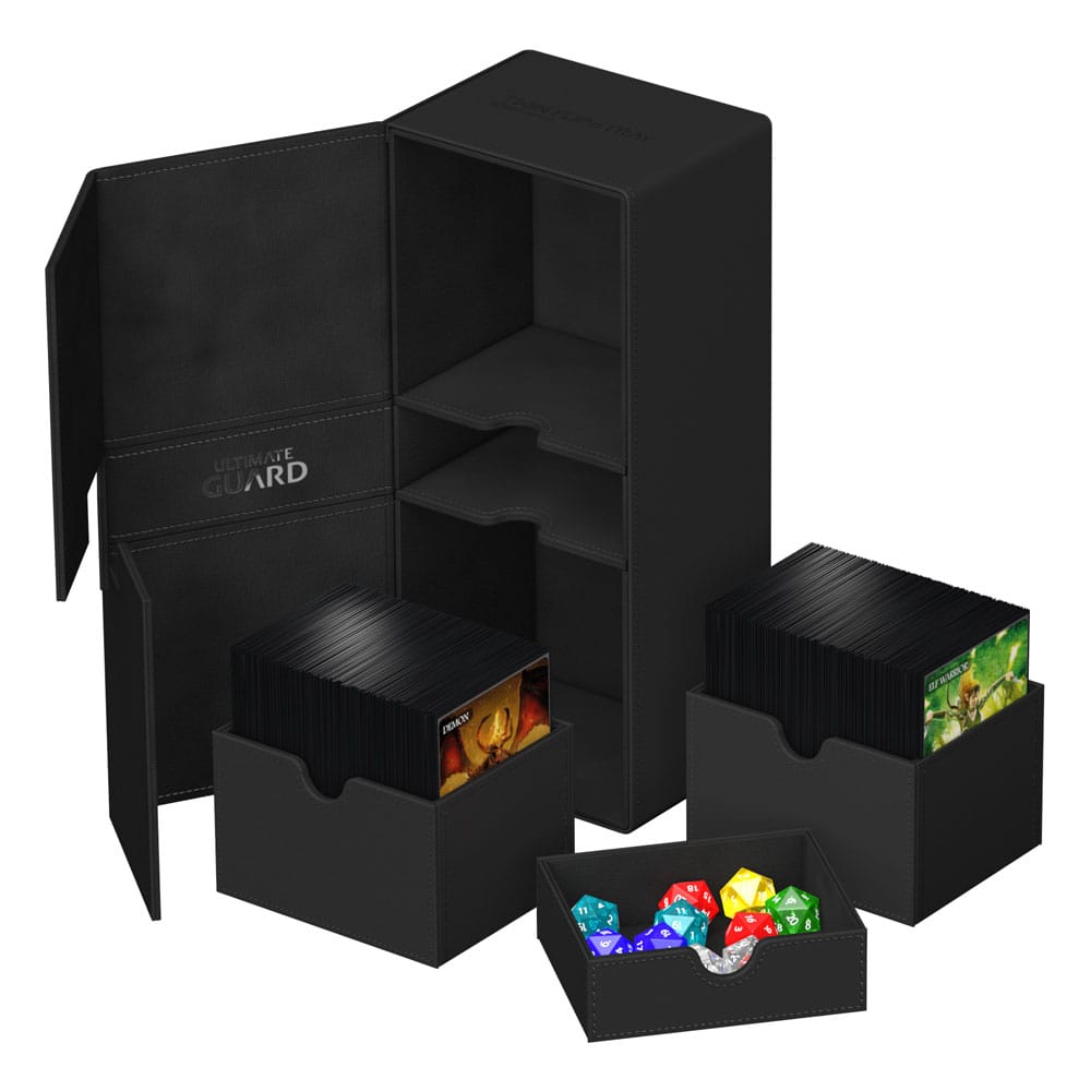 Ultimate Guard Ultimate Guard Twin Flip'n'Tray 266+ Xenoskin - Black