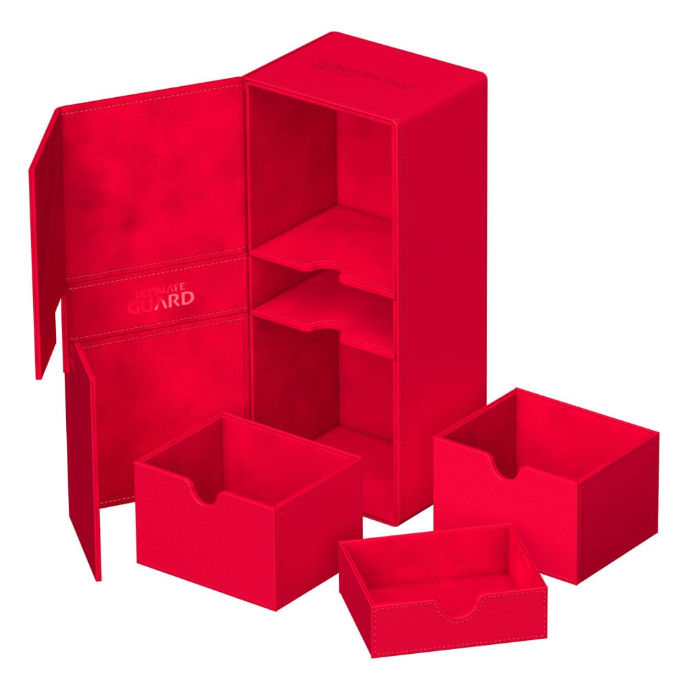 Ultimate Guard Ultimate Guard Twin Flip'n'Tray 266+ Xenoskin - Red