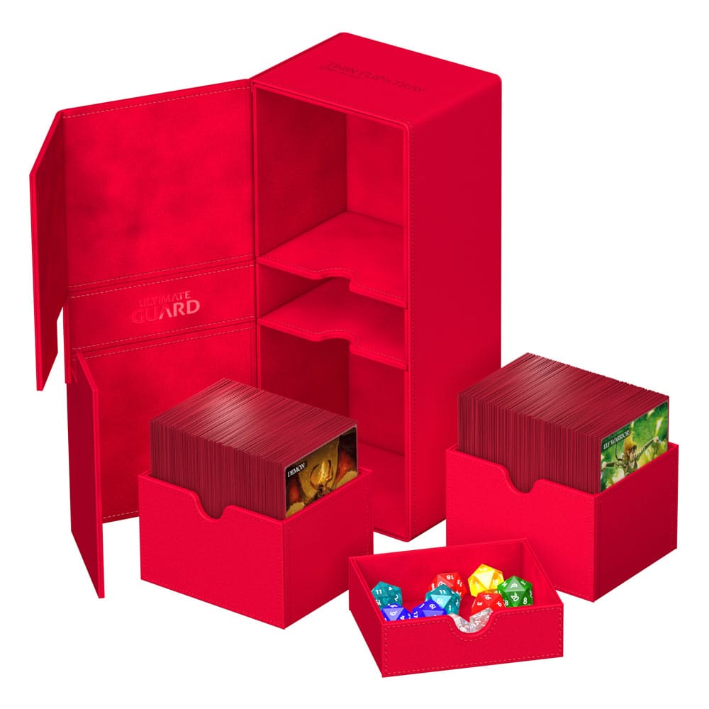 Ultimate Guard Ultimate Guard Twin Flip'n'Tray 266+ Xenoskin - Red