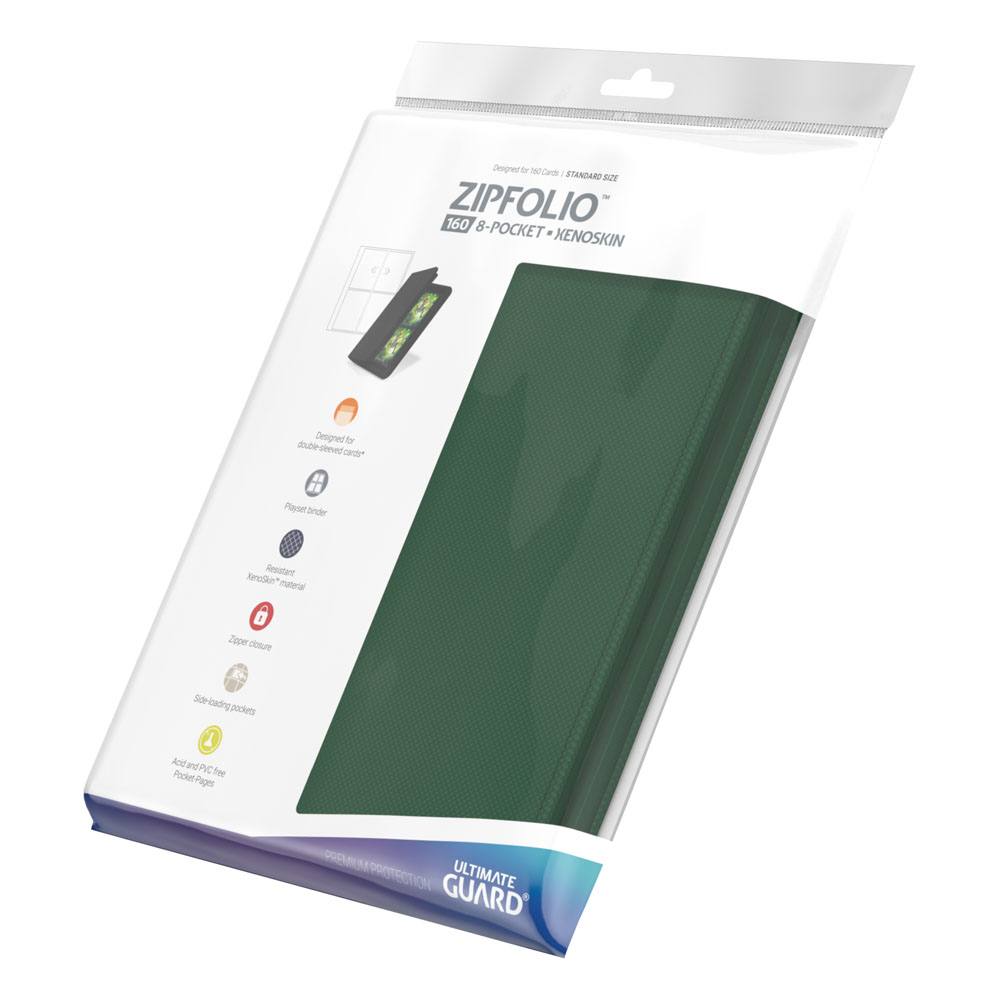 Ultimate Guard Ultimate Guard Zipfolio 160 8-Pocket Xenoskin - Green