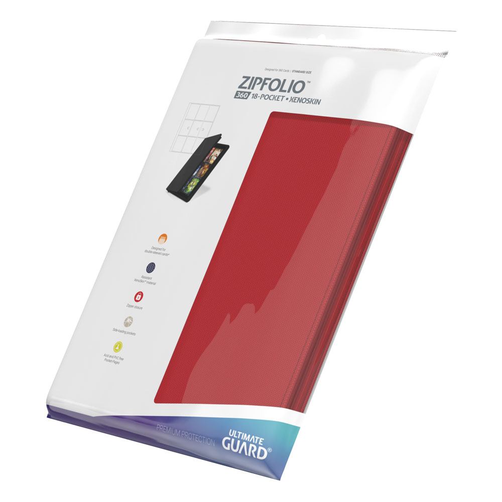 Ultimate Guard Ultimate Guard Zipfolio 360 18-Pocket Xenoskin - Red