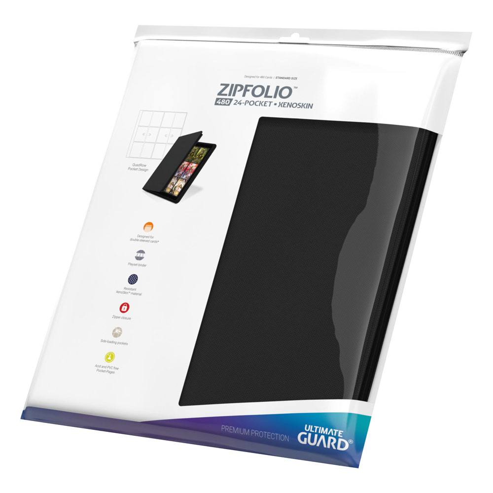 Ultimate Guard Ultimate Guard Zipfolio 480 24-Pocket Xenoskin - Black