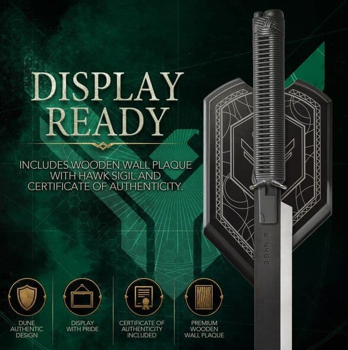 United Cutlery Dune Duncan Idaho Kurzschwert Mit Wandhalter 1/1 Replik