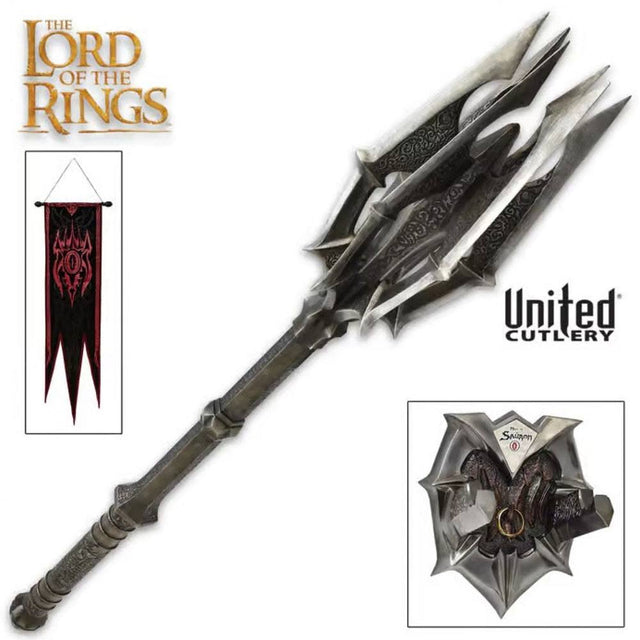 United Cutlery Herr der Ringe Saurons Keule mit Ring 1/1 Replik