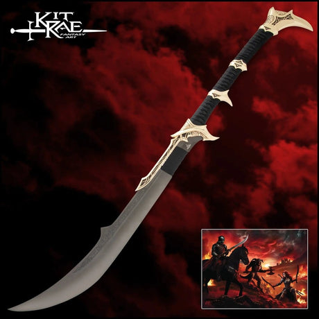 United Cutlery Swords of the Ancients Kit Rae Savathos-Mithrodin Kriegsschwert Gold Version Replik