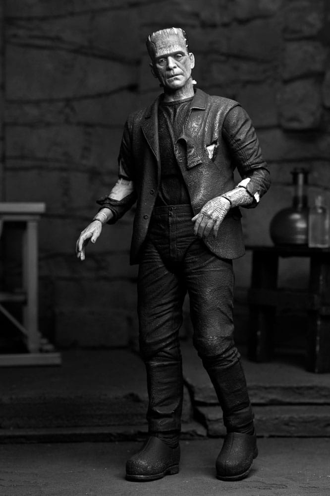 Universal Monsters Actionfigur Ultimate Frankenstein’s Monster (Bride of Frankenstein) (B&W) 18 cm