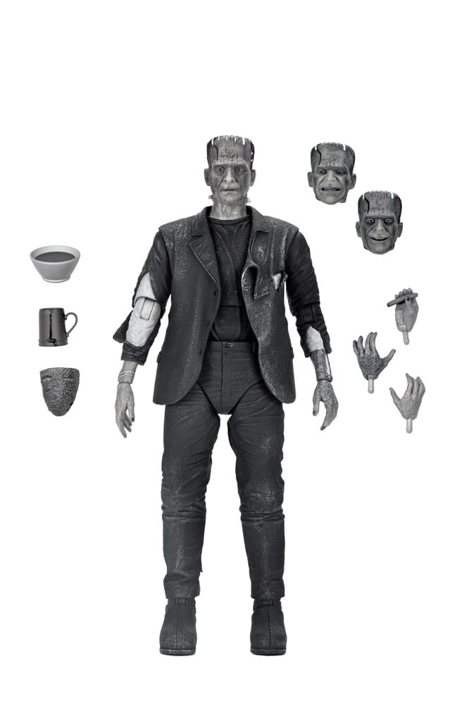 Universal Monsters Actionfigur Ultimate Frankenstein’s Monster (Bride of Frankenstein) (B&W) 18 cm