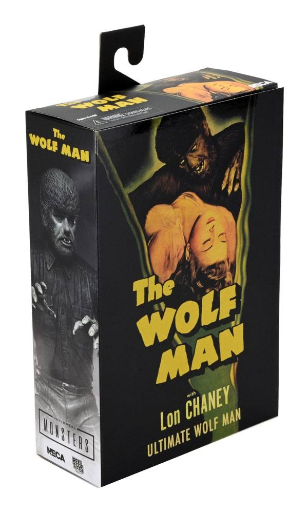 Universal Monsters Ultimate The Wolf Man (Black & White) Actionfigur