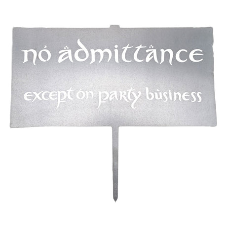 Weta Workshop Der Herr der Ringe Metalbird (No Admittance) Sign.