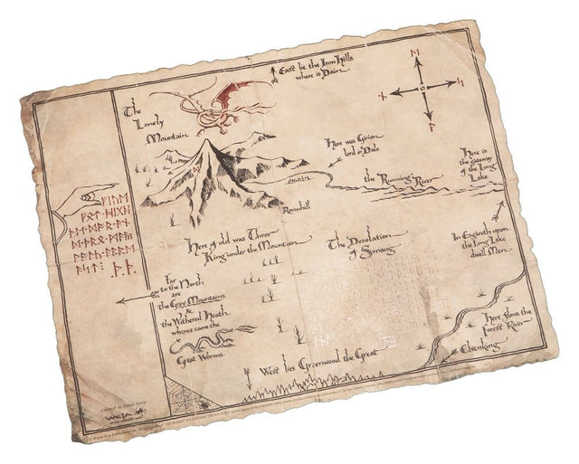 Weta Workshop Der Hobbit Thorin’s Map Exklusive Limited Edition Kunstdruck