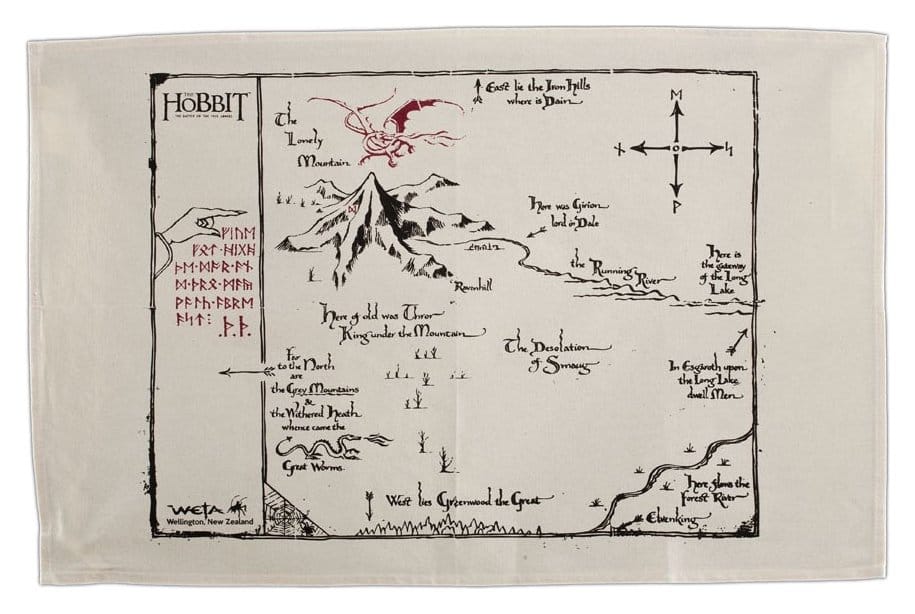Weta Workshop Der Hobbit Thorins Map Geschirrtuch