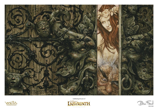 Weta Workshop Die Reise ins Labyrinth Sarah and Hoggle Navigate the Labyrinth Limitierte Auflage Kunstdruck