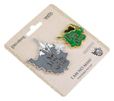 Weta Workshop Herr der Ringe Ansteck-Pin Doppelpack No Man can Kill Me & I Am No Man! 7 cm