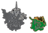 Weta Workshop Herr der Ringe Ansteck-Pin Doppelpack No Man can Kill Me & I Am No Man! 7 cm