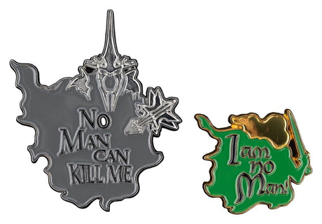 Weta Workshop Herr der Ringe Ansteck-Pin Doppelpack No Man can Kill Me & I Am No Man! 7 cm