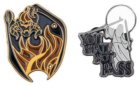 Weta Workshop Herr der Ringe Ansteck-Pin Doppelpack You Shall Not Pass 8 cm