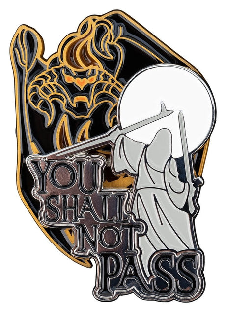 Weta Workshop Herr der Ringe Ansteck-Pin Doppelpack You Shall Not Pass 8 cm