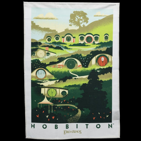 Weta Workshop Herr der Ringe Geschirrtuch 2er Pack Rivendell & Hobbiton