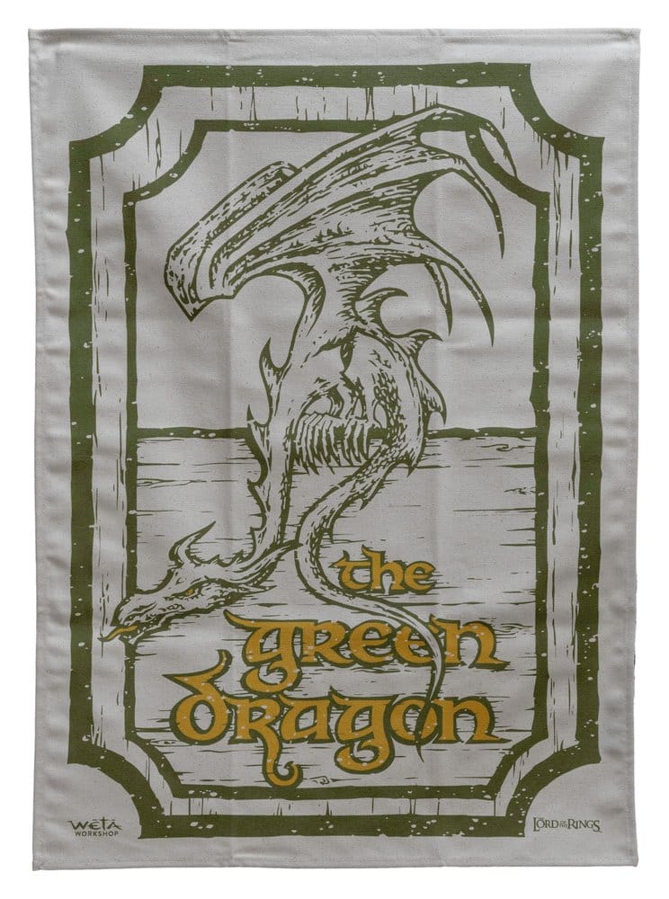 Weta Workshop Herr der Ringe Green Dragon & Prancing Pony 2er Pack Geschirrtuch