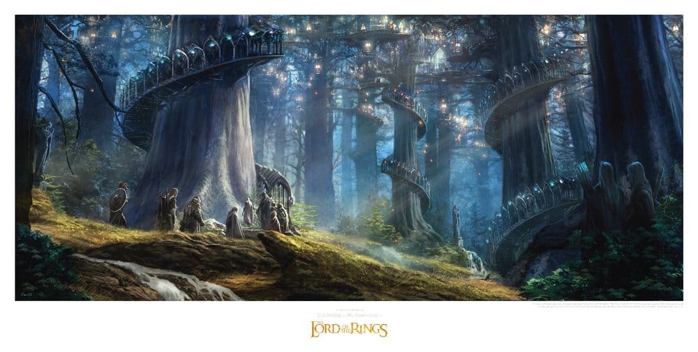 Weta Workshop Herr der Ringe Lothlorien Kunstdruck