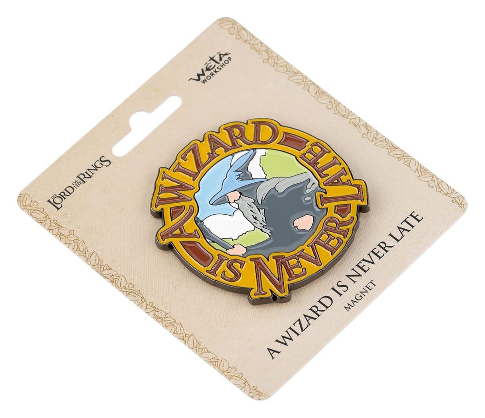 Weta Workshop Herr der Ringe Magnet A Wizard Is Never Late (Enamel) 7 cm