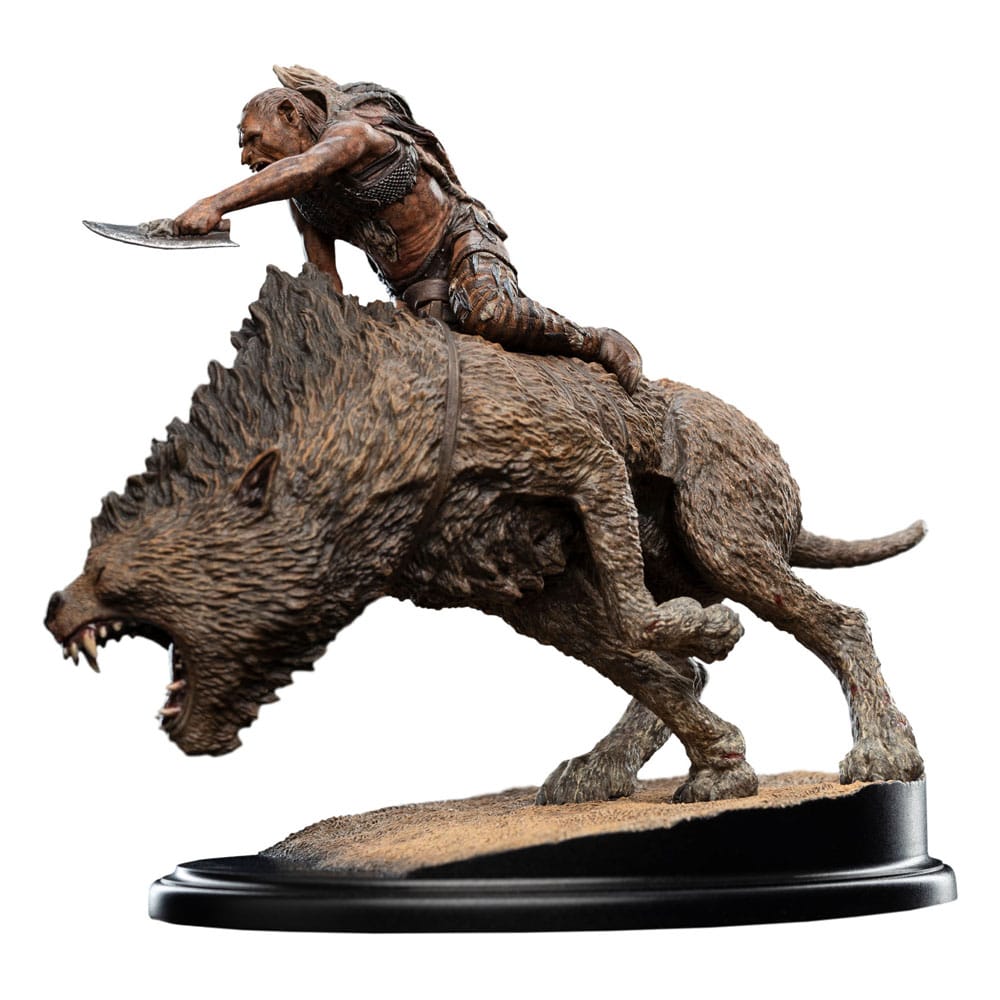 Weta Workshop Herr der Ringe Mini Sharkû on Warg Statue