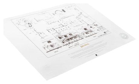 Weta Workshop Herr der Ringe The Courtyard of Minas Tirith Bauplan Kunstdruck