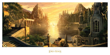 Weta Workshop Herr der Ringe The Grey Havens Kunstdruck