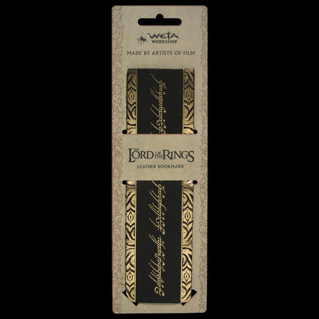 Weta Workshop Herr der Ringe The One Ring Leder Inscription Lesezeichen