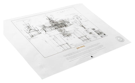 Weta Workshop Herr Der Ringe The Stable of Edoras Bauplan Kunstdruck