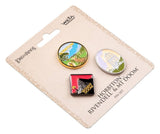 Weta Workshop Herr der Ringe Trilogie Hobbiton, Rivendell & Mount Doom Pin-Set