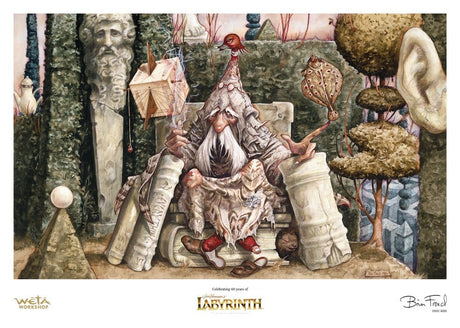 Weta Workshop Labyrinth Die Reise ins Wiseman of the Labyrinth Limitierte Auflage Kunstdruck