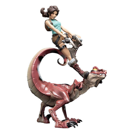 Weta Workshop Tomb Raider Lara Croft & Raptor Mini Epics Vinyl Figur