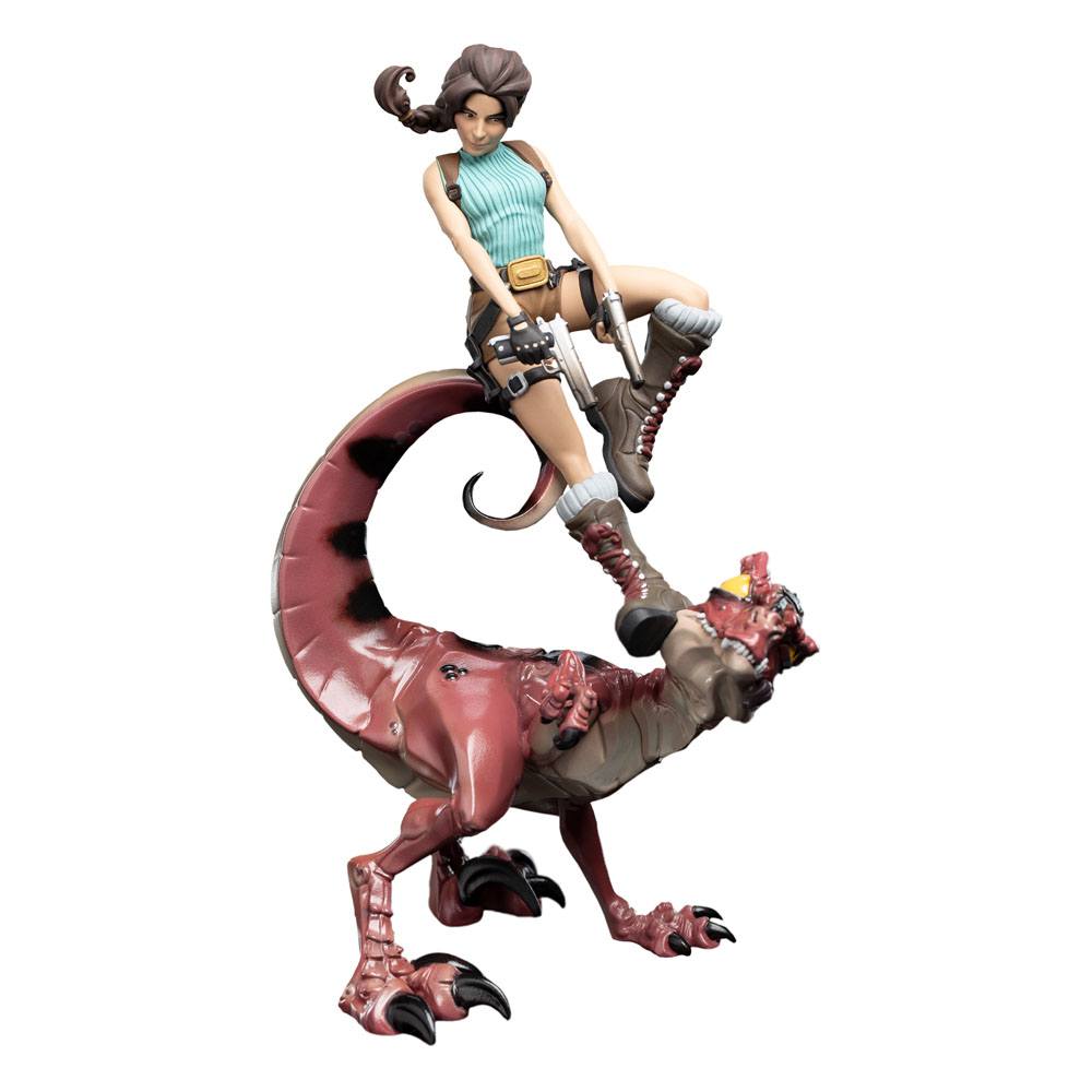 Weta Workshop Tomb Raider Lara Croft & Raptor Mini Epics Vinyl Figur
