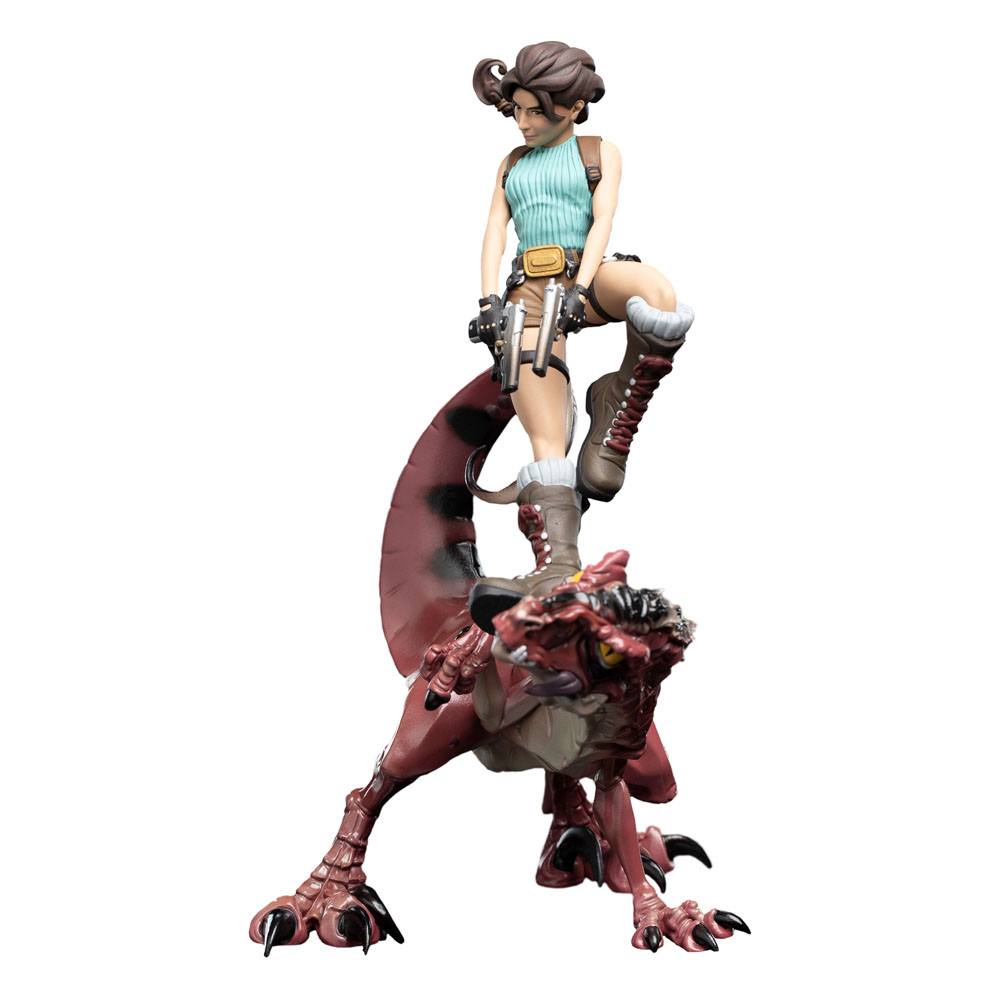 Weta Workshop Tomb Raider Lara Croft & Raptor Mini Epics Vinyl Figur