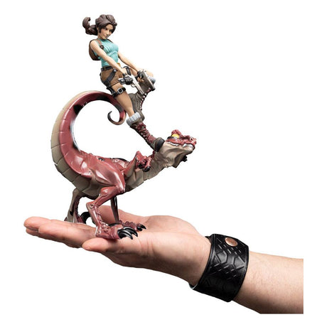Weta Workshop Tomb Raider Lara Croft & Raptor Mini Epics Vinyl Figur
