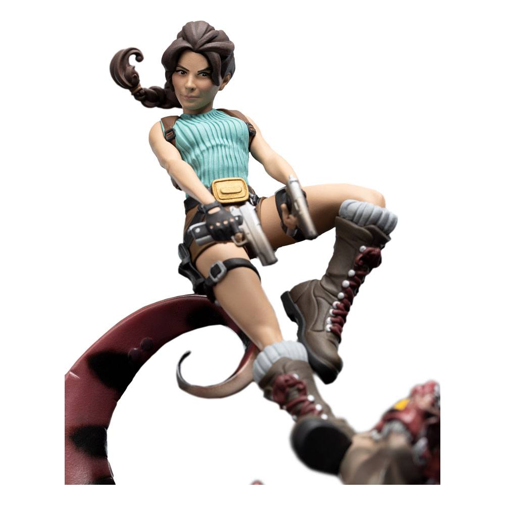 Weta Workshop Tomb Raider Lara Croft & Raptor Mini Epics Vinyl Figur