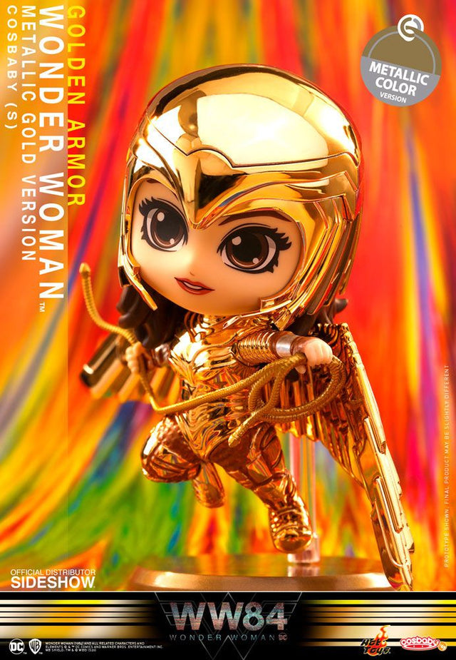 Wonder Woman - 1984 Metallic Gold Version Cosbaby DC Vinyl Figur