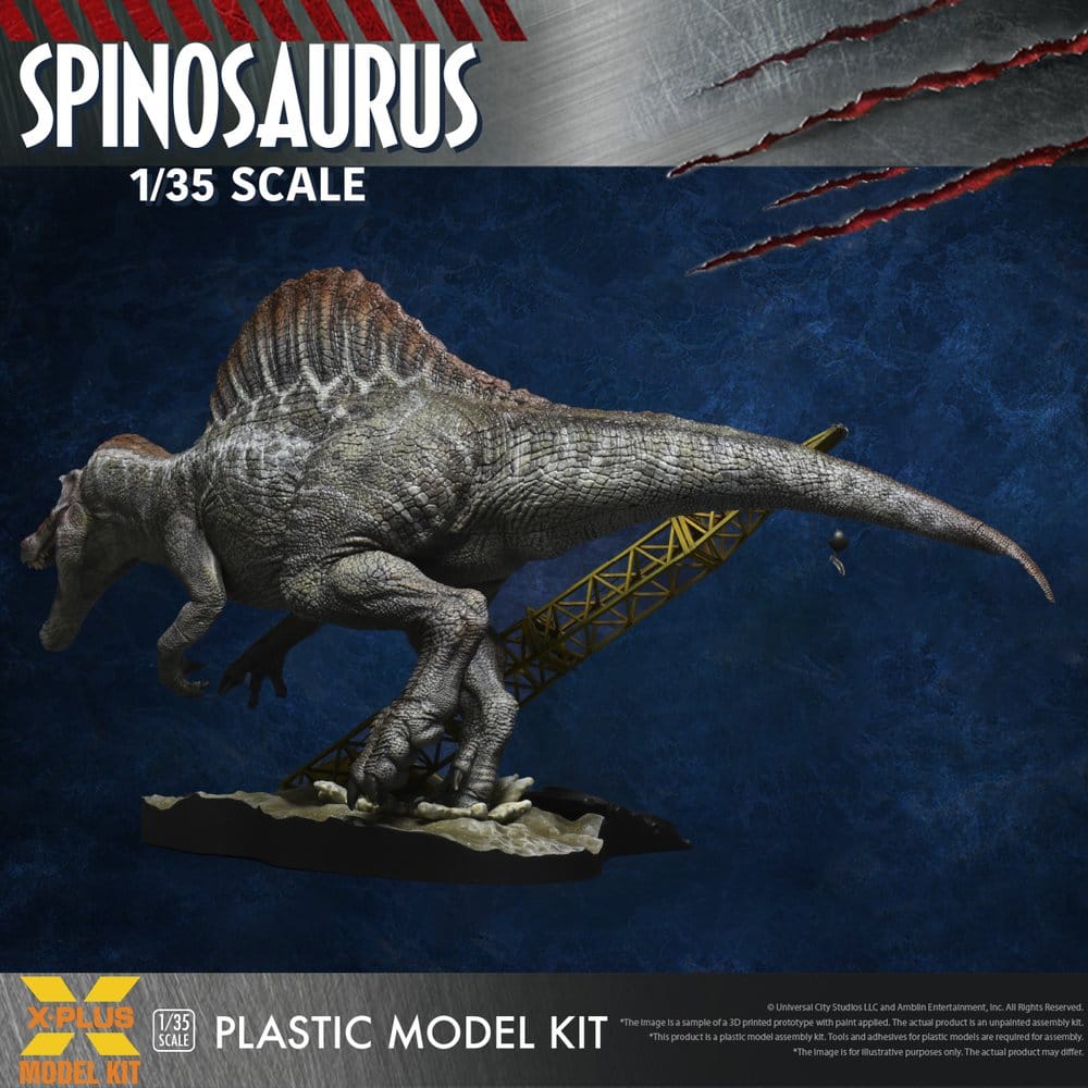X-Plus Jurassic Park III Spinosaurus (Reproduction) 1/35 Plastic Model Kit
