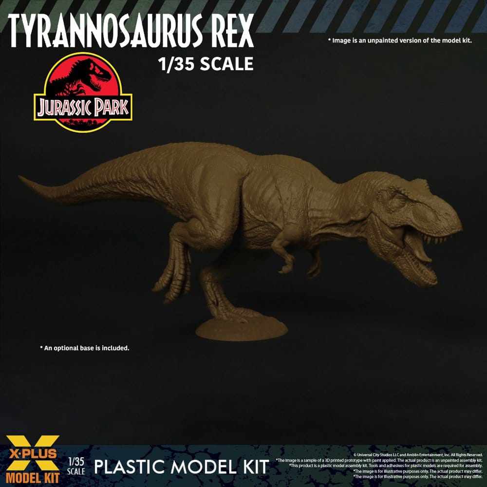 X-Plus Jurassic Park Tyrannosaurus Rex 1/35 Plastic Model Kit