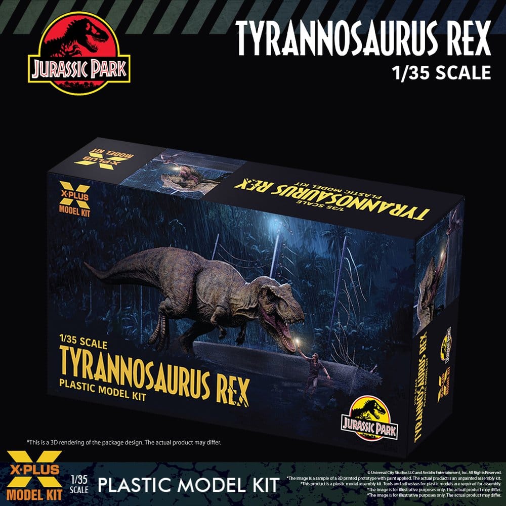 X-Plus Jurassic Park Tyrannosaurus Rex 1/35 Plastic Model Kit