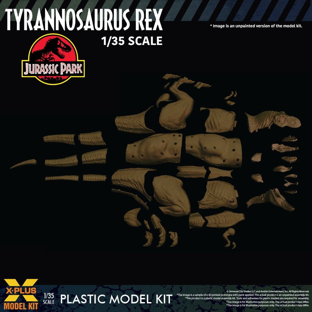 X-Plus Jurassic Park Tyrannosaurus Rex 1/35 Plastic Model Kit